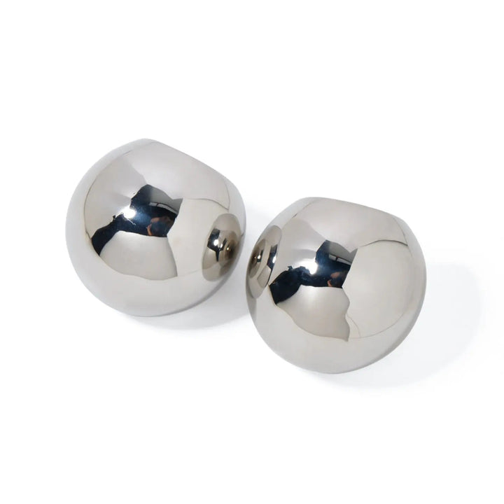 Stainless Steel Ball Earrings LOVCIA