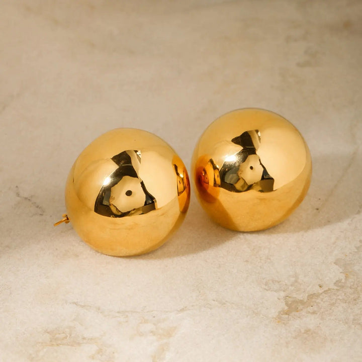 Stainless Steel Ball Earrings LOVCIA