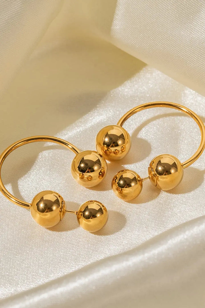 Stainless Steel Ball Earrings LOVCIA