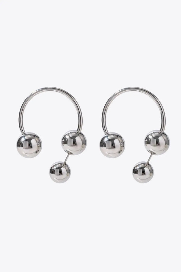 LOVCIA Stainless Steel Ball Earrings