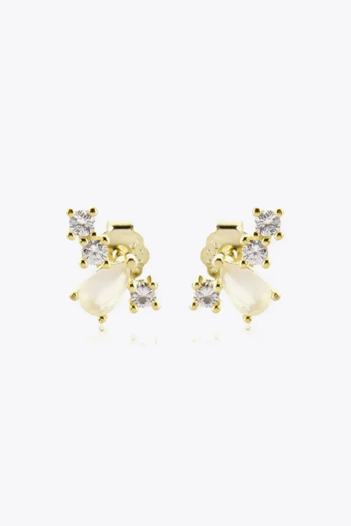 LOVCIA Zircon 925 Sterling Silver Stud Earrings