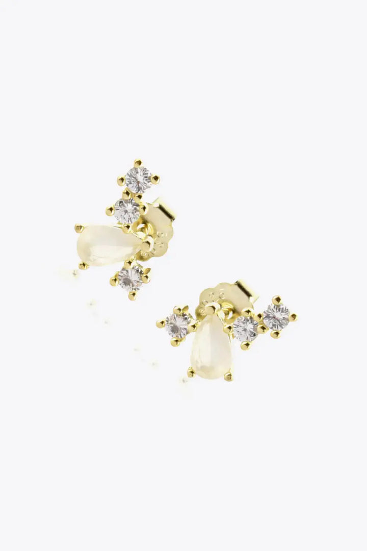 LOVCIA Zircon 925 Sterling Silver Stud Earrings