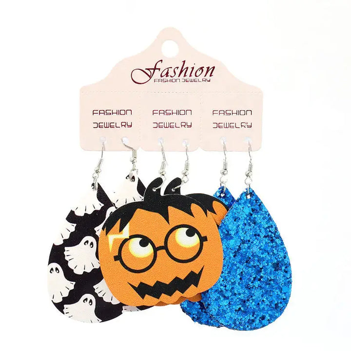 LOVCIA Teardrop Shape Halloween Theme Dangle Earrings