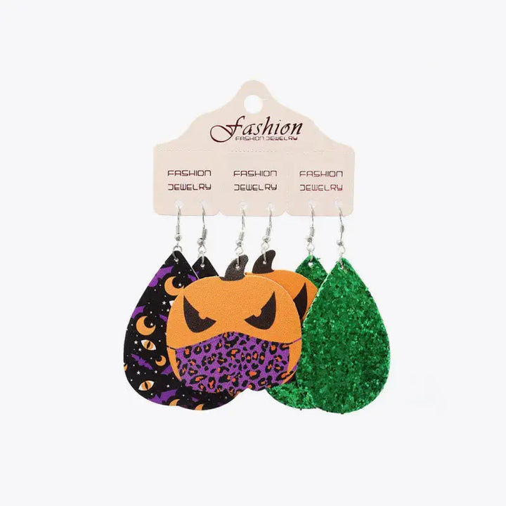 LOVCIA Teardrop Shape Halloween Theme Dangle Earrings