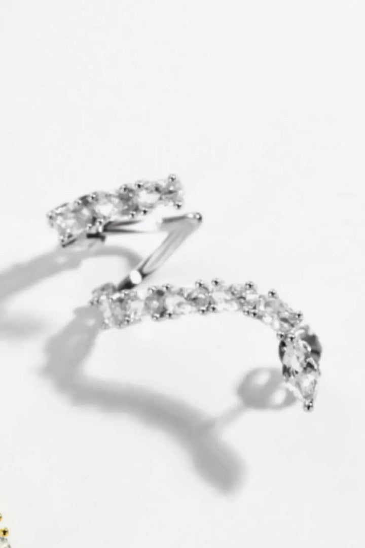 Zircon 925 Sterling Silver Earrings LOVCIA