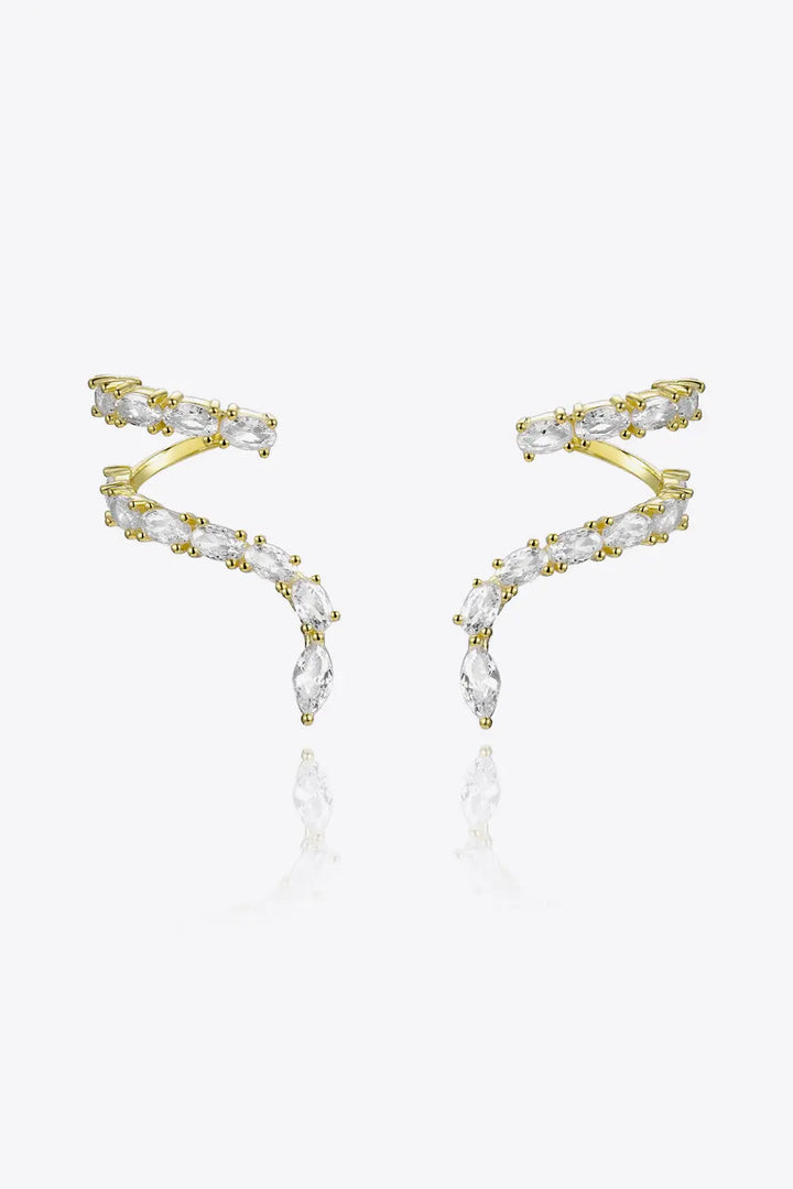 Zircon 925 Sterling Silver Earrings LOVCIA