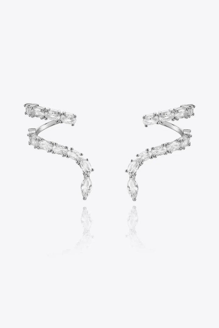 Zircon 925 Sterling Silver Earrings LOVCIA