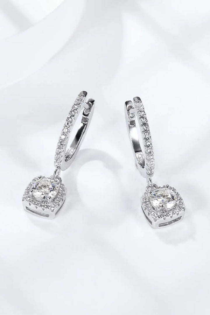 Adored Moissanite Huggie Drop Earrings LOVCIA