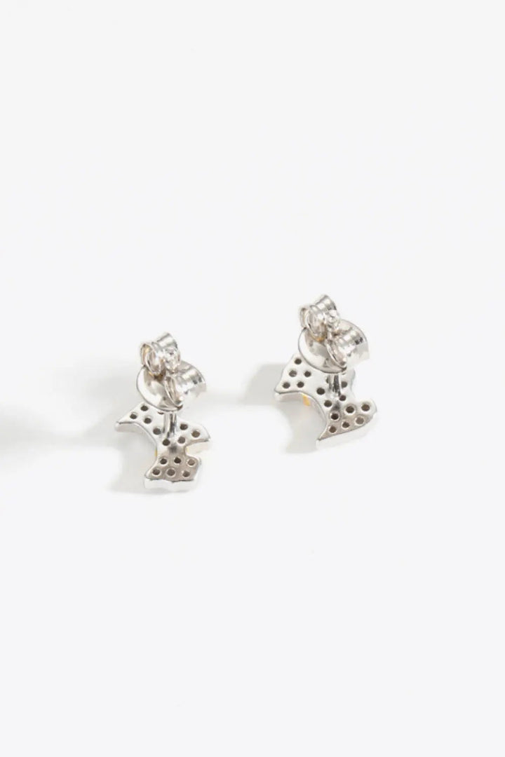 Puppy Zircon 925 Sterling Silver Stud Earrings LOVCIA