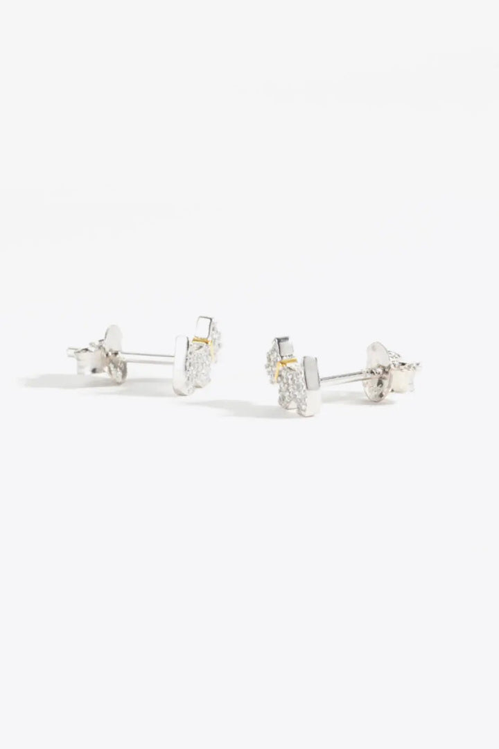 Puppy Zircon 925 Sterling Silver Stud Earrings LOVCIA