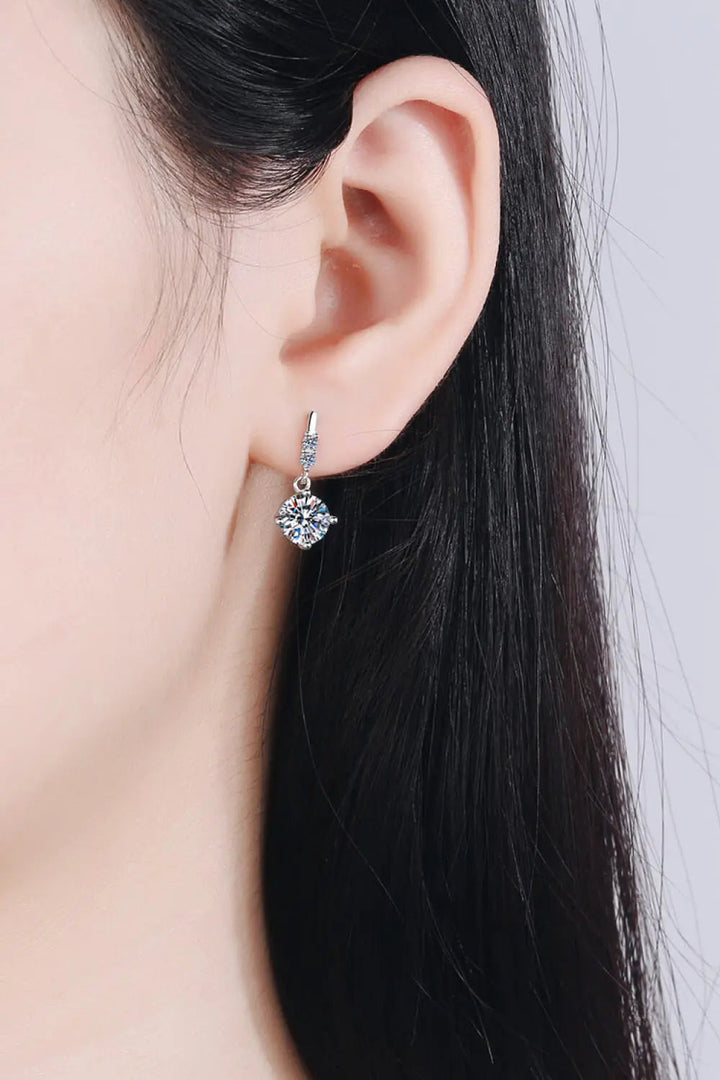 Moissanite Drop Earrings LOVCIA