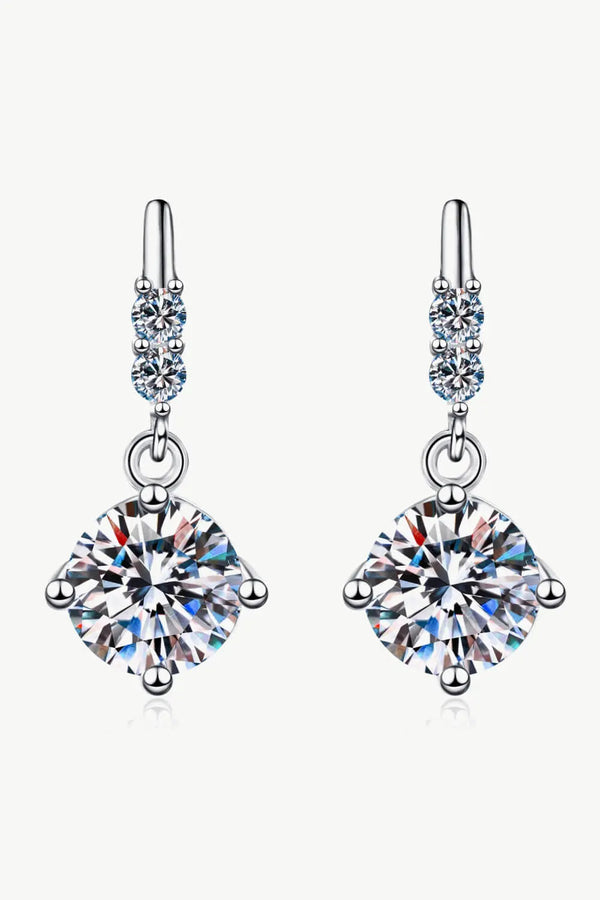 Moissanite Drop Earrings LOVCIA