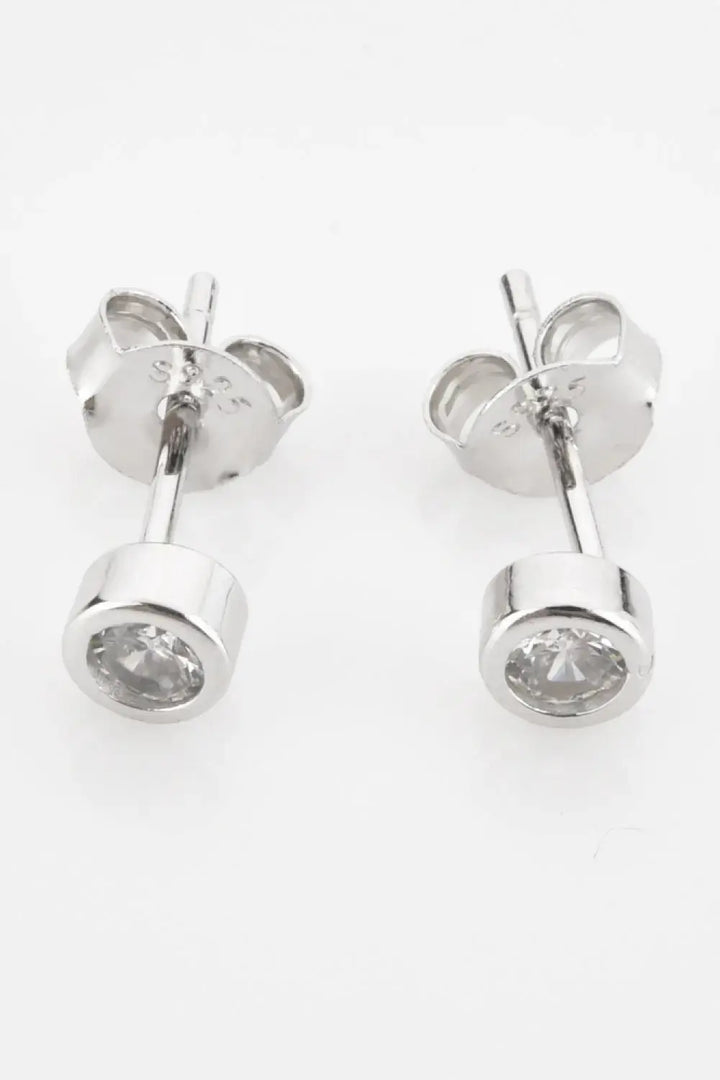 LOVCIA Minimalist Zircon 925 Sterling Silver Earrings