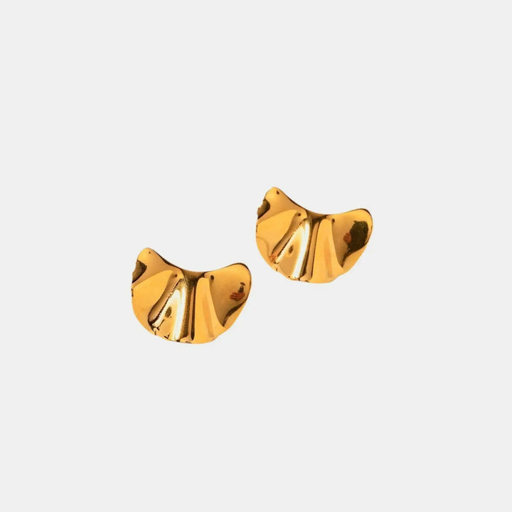 Irregular 18K Gold-Plated Earrings LOVCIA