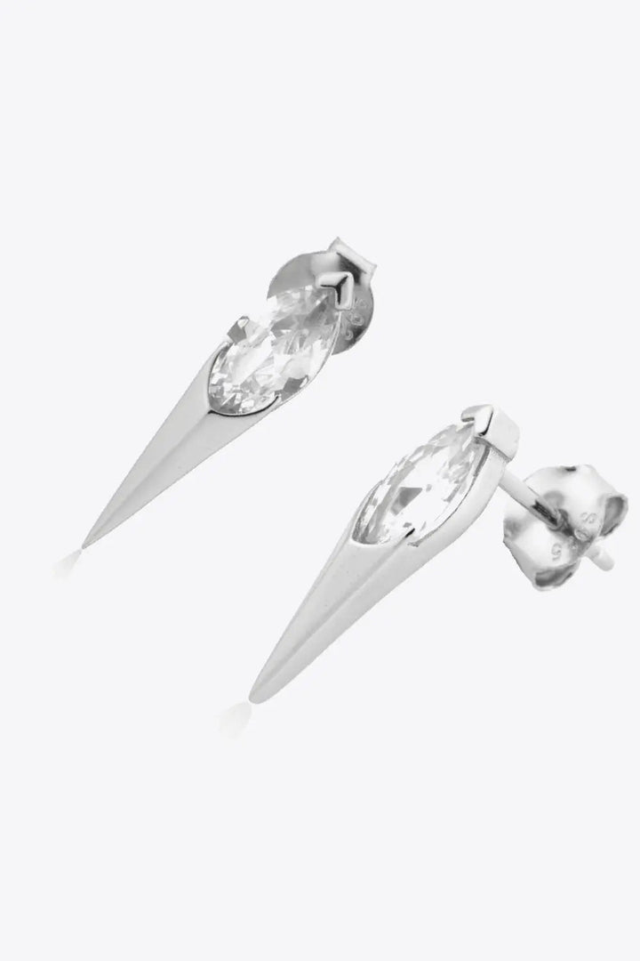 Zircon Decor 925 Sterling Silver Earrings LOVCIA