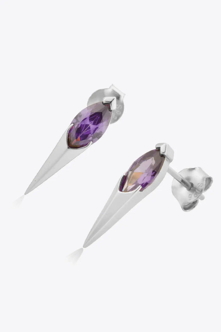 Zircon Decor 925 Sterling Silver Earrings LOVCIA