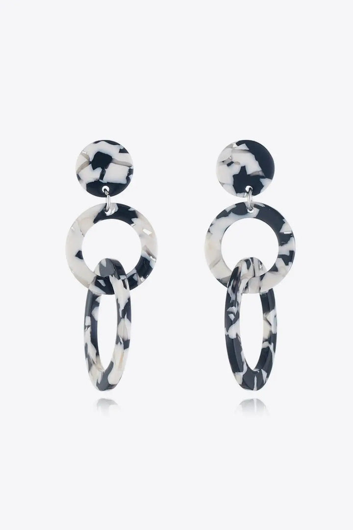 Acrylic Double-Hoop Earrings LOVCIA