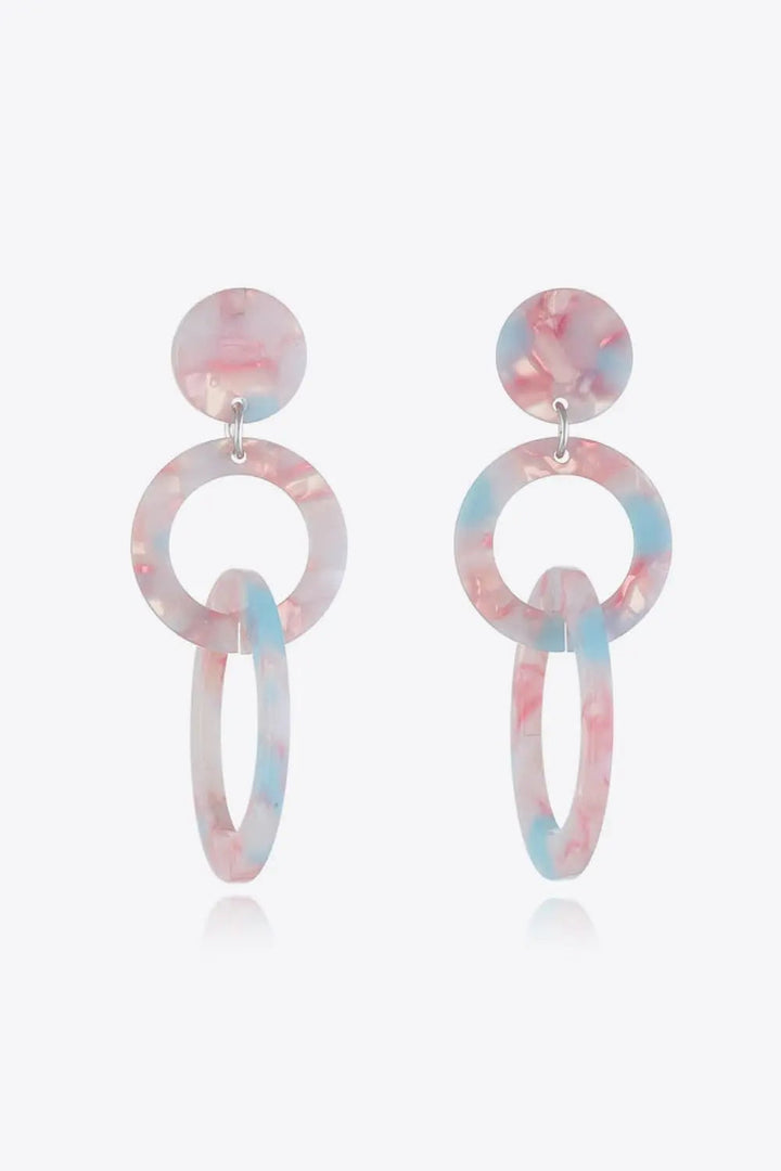 Acrylic Double-Hoop Earrings LOVCIA