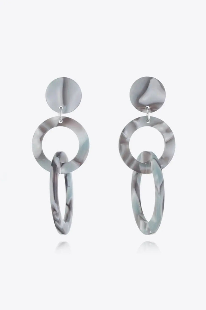 Acrylic Double-Hoop Earrings LOVCIA