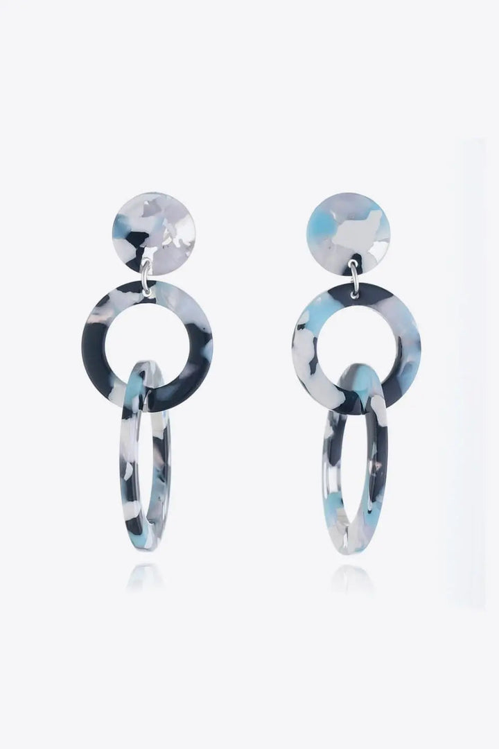 Acrylic Double-Hoop Earrings LOVCIA