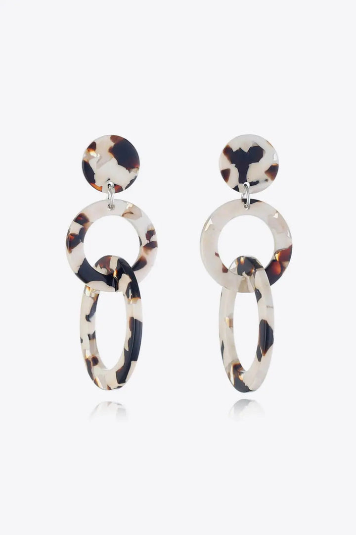 Acrylic Double-Hoop Earrings LOVCIA