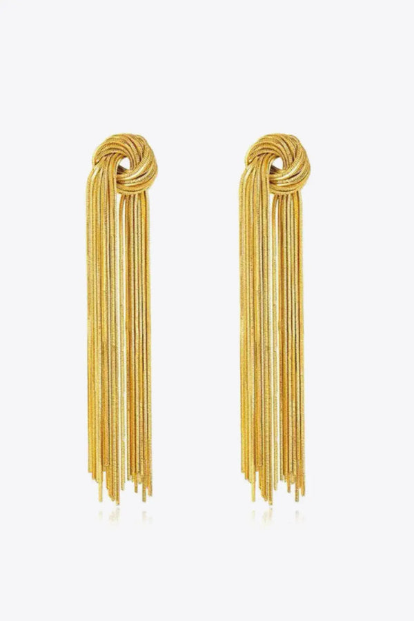 18K Gold Plated Fringe Earrings LOVCIA