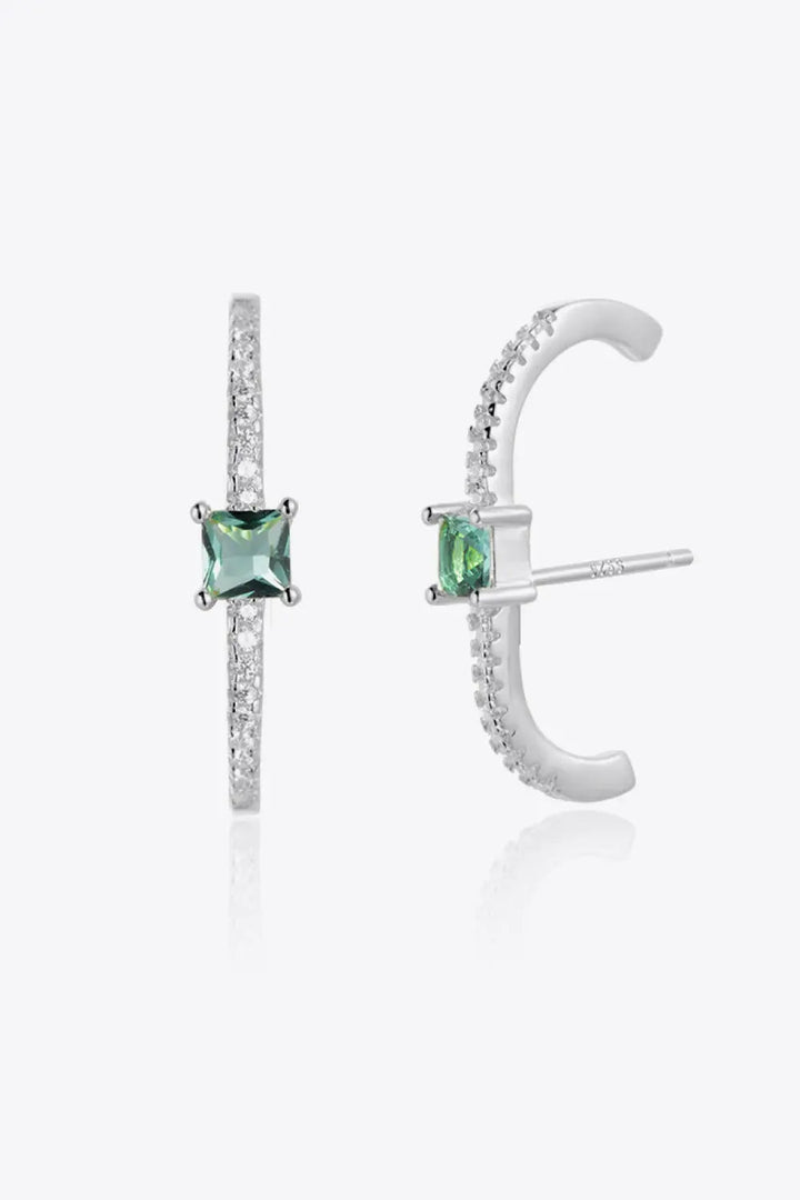 Zircon 925 Sterling Silver Earrings LOVCIA