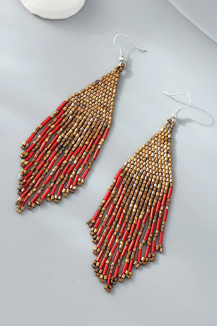 Beaded Dangle Earrings LOVCIA