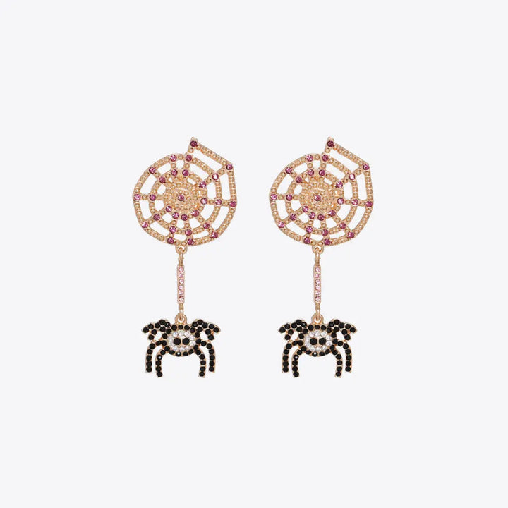 Spider Rhinestone Alloy Earrings LOVCIA