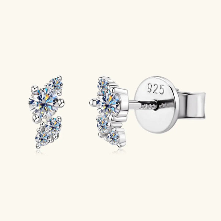 925 Sterling Silver Moissanite Stud Earrings LOVCIA