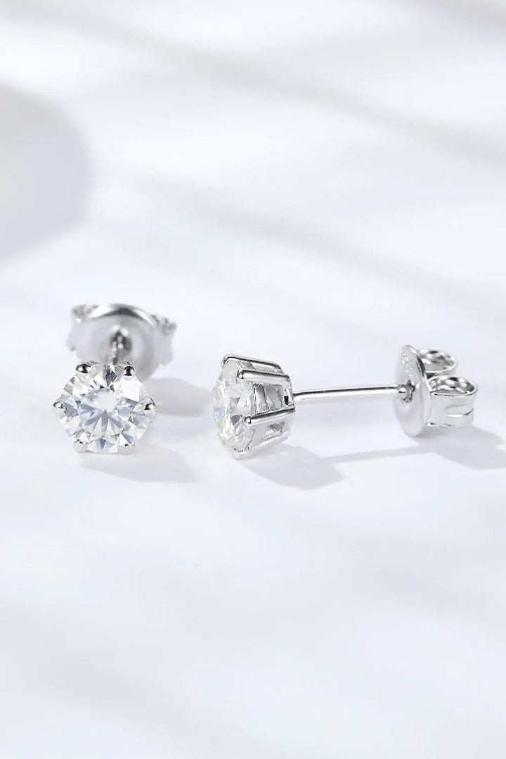 Good Days Ahead Moissanite Stud Earrings LOVCIA