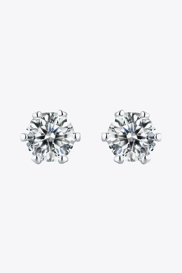 Good Days Ahead Moissanite Stud Earrings LOVCIA