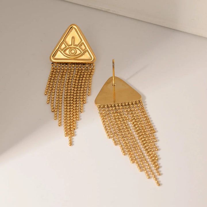 18K Gold-Plated Stainless Steel Geometric Earrings LOVCIA