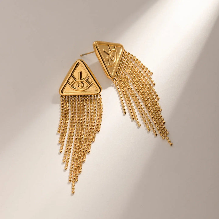 18K Gold-Plated Stainless Steel Geometric Earrings LOVCIA