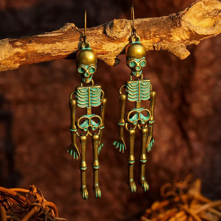 Skeleton Alloy Earrings LOVCIA