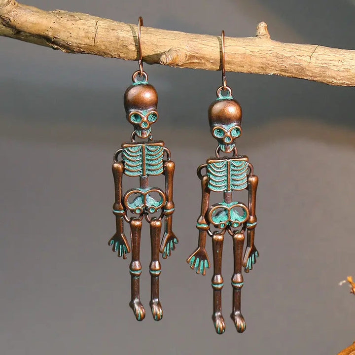 Skeleton Alloy Earrings LOVCIA