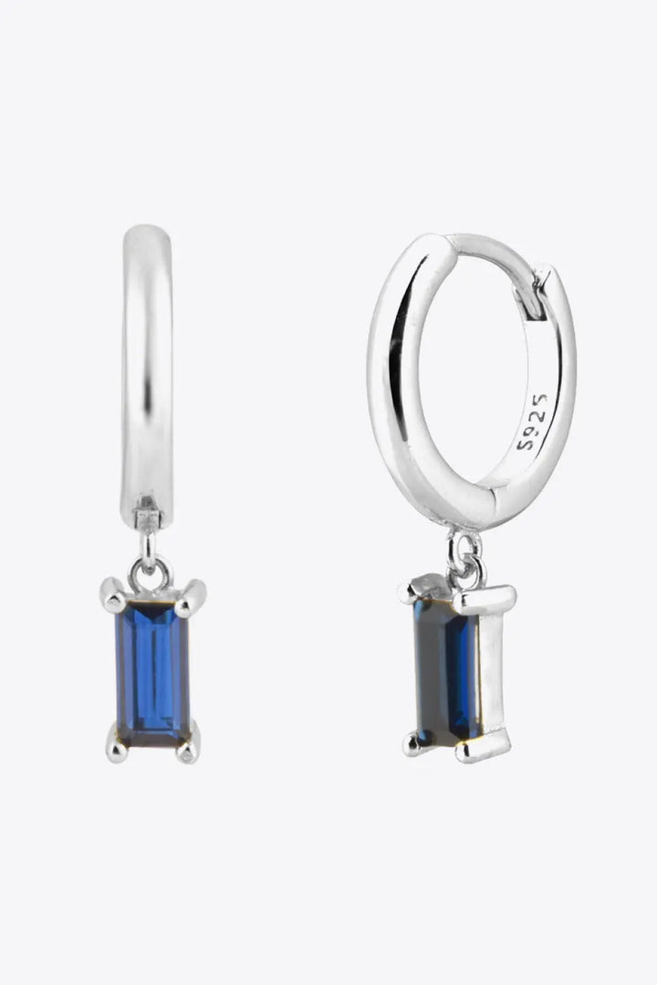 Zircon Huggie Drop Earrings LOVCIA