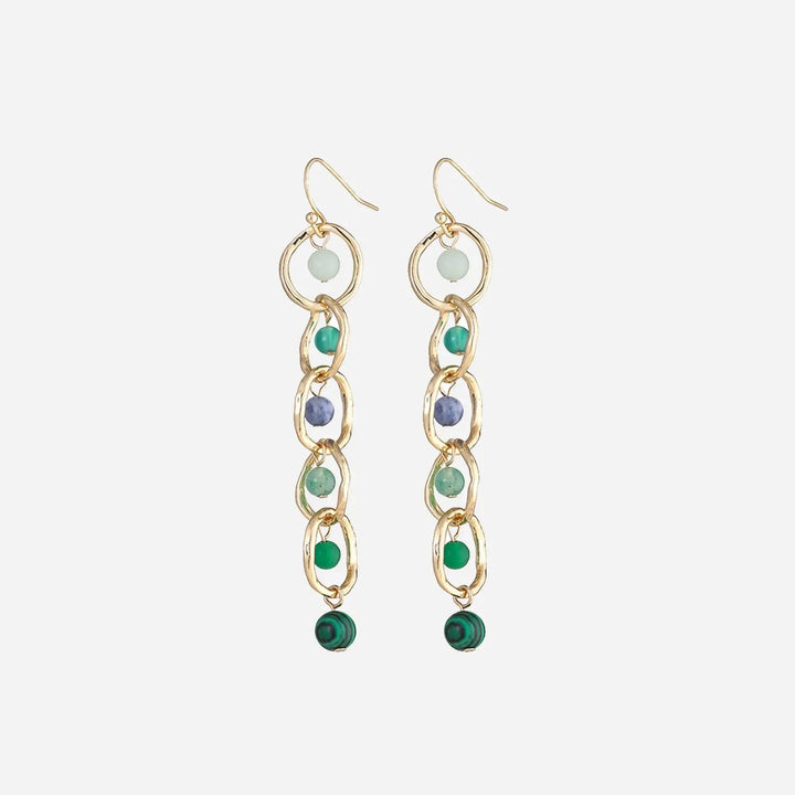 LOVCIA Beaded Alloy Dangle Earrings