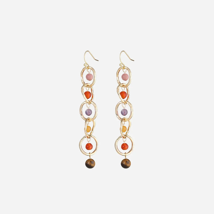 LOVCIA Beaded Alloy Dangle Earrings