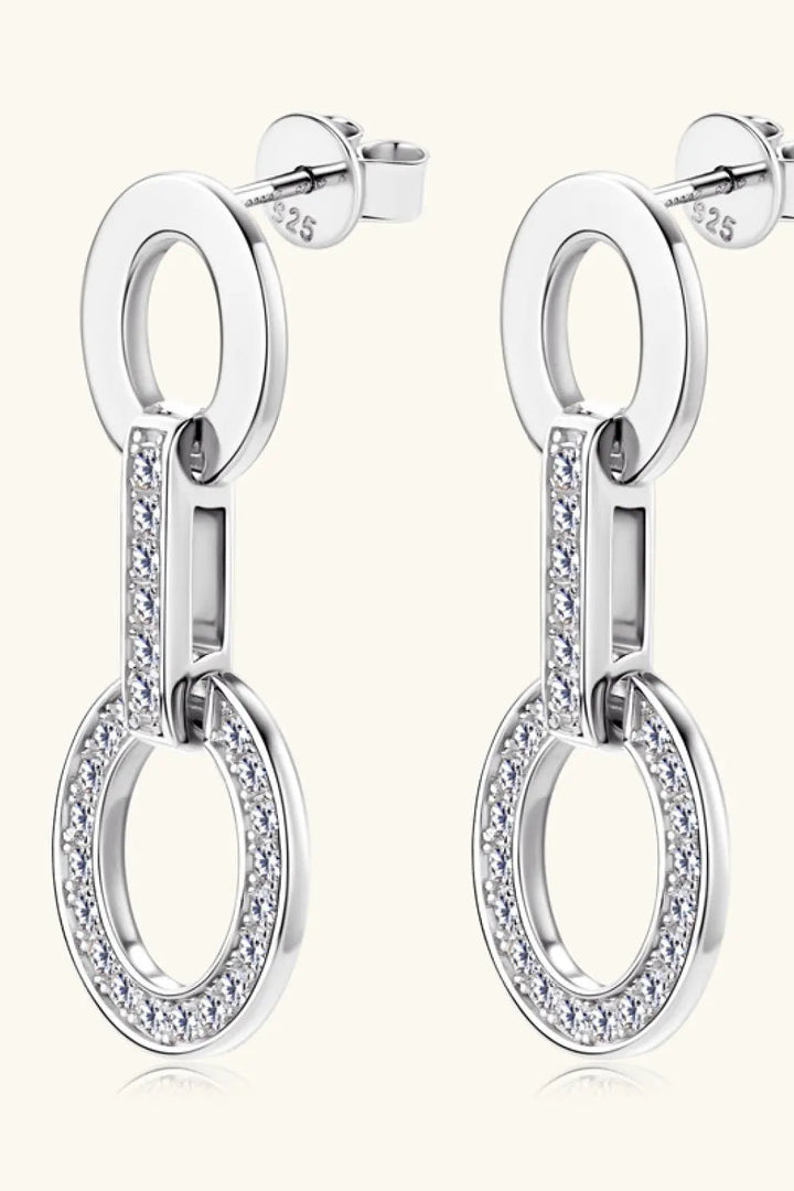 Moissanite 925 Sterling Silver Earrings LOVCIA