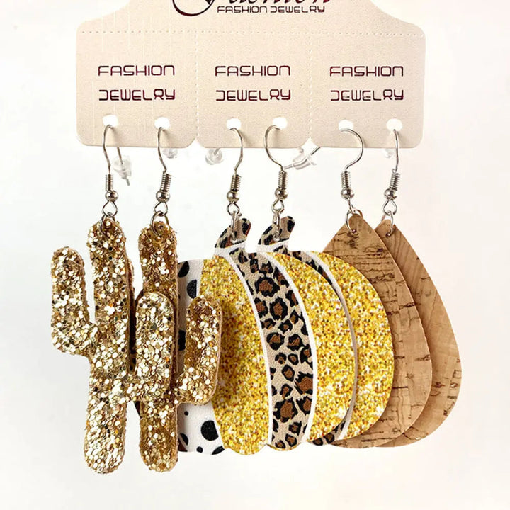 PU Earrings Set LOVCIA