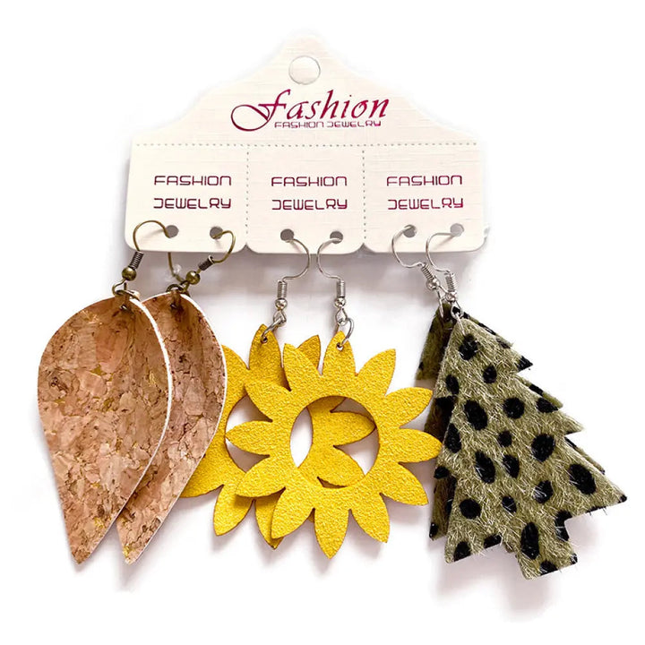 PU Earrings Set LOVCIA