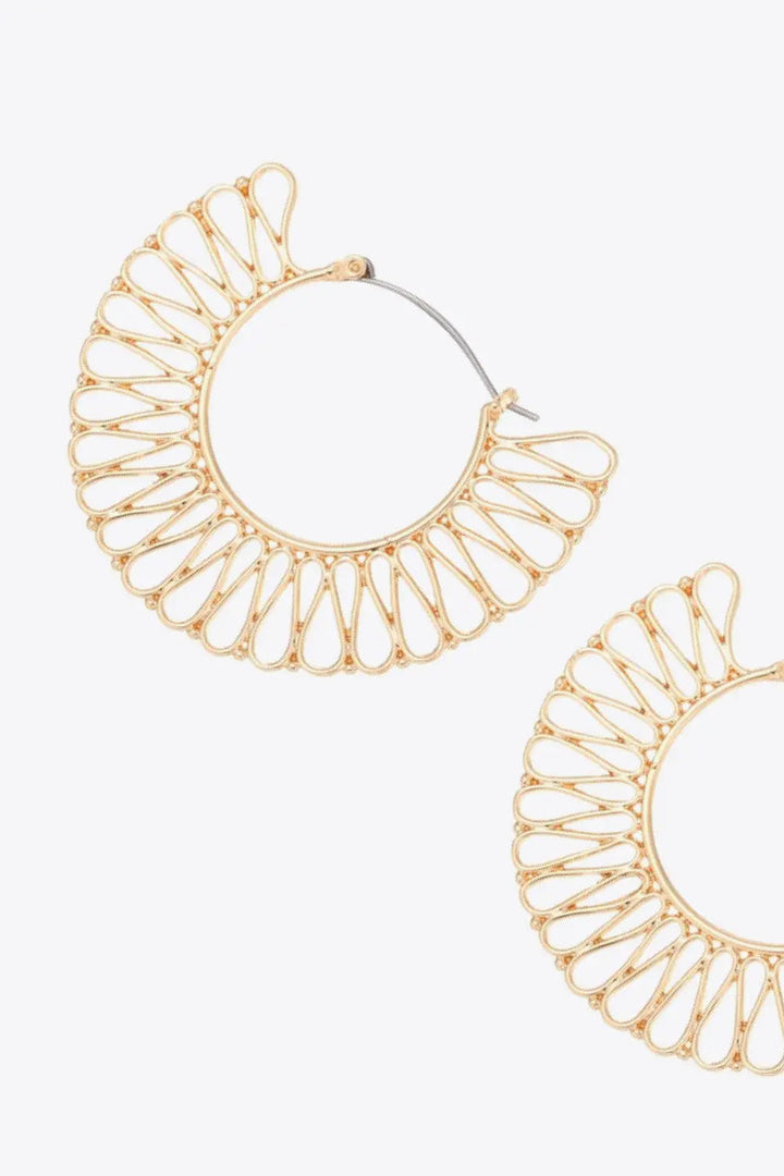 18K Gold-Plated Cutout Earrings LOVCIA