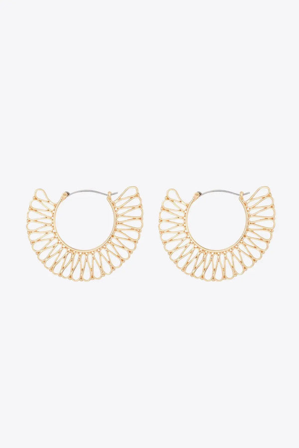 18K Gold-Plated Cutout Earrings LOVCIA