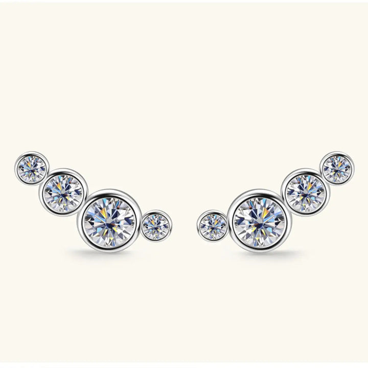 LOVCIA Moissanite 925 Sterling Silver Stud Earrings