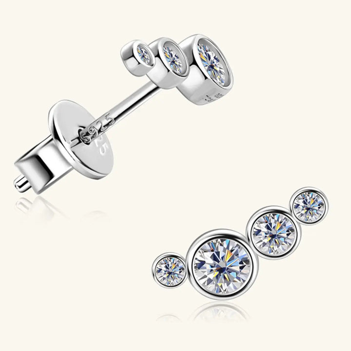 LOVCIA Moissanite 925 Sterling Silver Stud Earrings