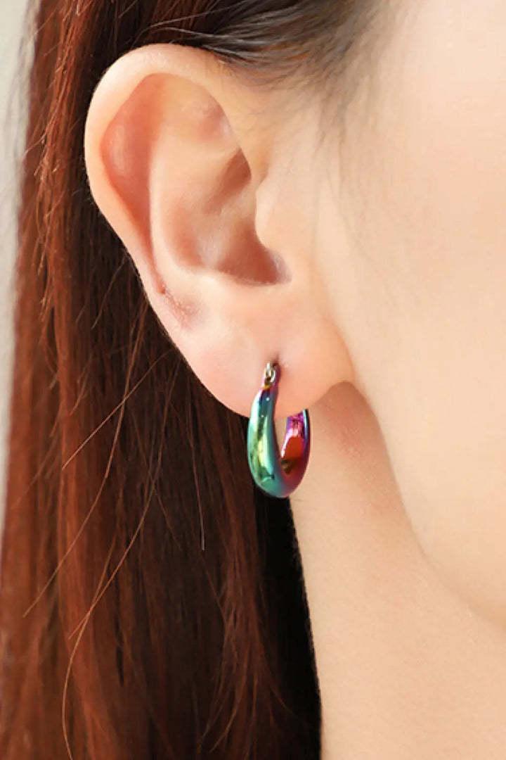 LOVCIA Darling Heart Multicolored Huggie Earrings