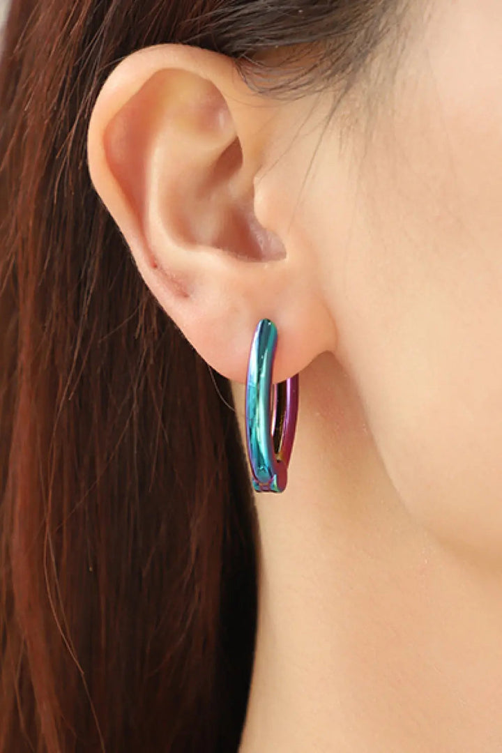 LOVCIA Bring It Home Multicolored Huggie Earrings