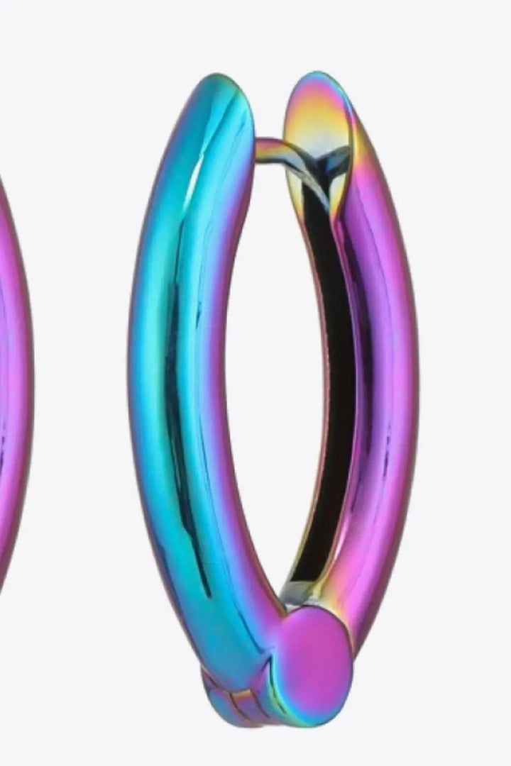 LOVCIA Bring It Home Multicolored Huggie Earrings