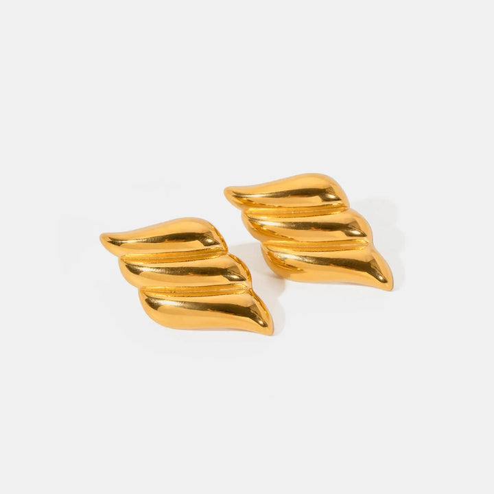 LOVCIA Minimalist 18K Gold-Plated Earrings